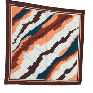 ผ้าพันคอไหมซาตินลายสก็อตขายดี ผ้าคลุมผมไหมสำหรับมัดผม - Product Image 2