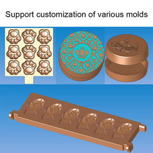 Электрическая вафельница QDMECH Taiyaki из нержавеющей стали с открытым ртом и антипригарным покрытием для молочного шоколада, 220 В - Product Image 4