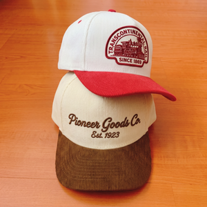 Gorra de Pana Personalizada OEM con Logotipo Bordado de 5 Paneles, Gorra Snapback Sin Estructura - Product Image 1