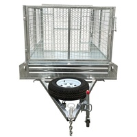 8x5 Galvanisé entièrement soudé essieu simple cage remorque