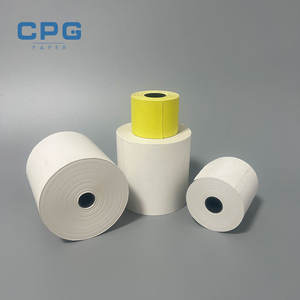 Rouleau de papier thermique transparent de haute qualité pour impression, 3 1/8 pouces, 45 g/m², 70 g/m², pour distributeur automatique de billets et banque, vente en gros usine - Product Image 1