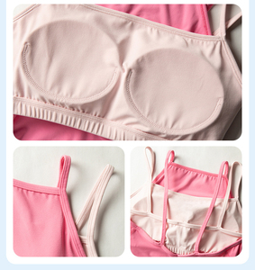 Venta al por mayor <span class=keywords><strong>de</strong></span> ropa <span class=keywords><strong>de</strong></span> yoga personalizada: Top halter <span class=keywords><strong>de</strong></span> yoga para mujer con sujetador incorporado, sensación <span class=keywords><strong>de</strong></span> segunda piel, <span class=keywords><strong>de</strong></span> secado rápido, chaleco para gimnasio y entrenamiento. - Product Image 5