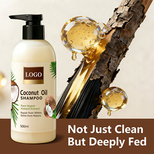Champú de Aceite de Coco Natural de 500 ml OEM/ODM para Cabello Dañado, Hidratante y Suavizante Natural a Base de Plantas - Product Image 2