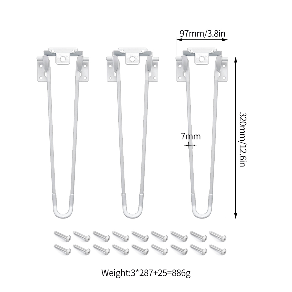 32cm White Leg * 3 White