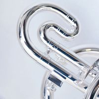 Silver Plated Brass Mellophone High Quality Marching Mellophone Instrument