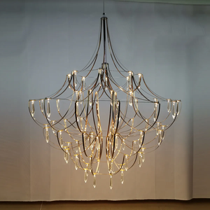 Modern krom paslanmaz çelik kolye ışıkları restoran mutfak loft nordic havai fişek avize açtı - Product Image 6