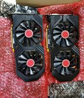Carte graphique d'occasion RX580 8GB Desktop Gaming GPU GDDR5 Carte vidéo pour poste de travail Ordinateur portable Interface mémoire 256 bits avec ventilateur refroidisseur
