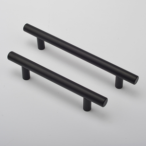 Modern Style Stainless Steel Kitchen Cabinet Door T-bar <strong>Pull</strong> Handles for Furniture Drawer Dresser Satin Finish - Product Image 1