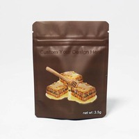Sachet d'emballage refermable holographique de qualité alimentaire, type Doypack, avec fermeture éclair, pour aliments secs