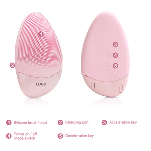 Bàn chải làm sạch da điện Sonic mặt làm sạch bàn chải siêu âm Silicone mặt làm sạch bàn chải - Product Image 5