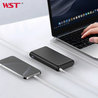 WST PD Charge Rapide Haute Capacité 30000mah Power Bank Portable Powerbank avec Led Affichage Numérique Power Bank pour Ordinateur Portable