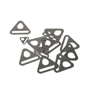 RICHWITS Boucle triangulaire en acier inoxydable ZB7899 pour renforcement des points de tension de tente et gestion des cordes - Product Image 1