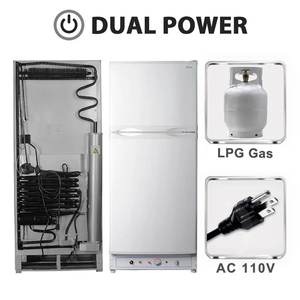 220v 2 Door Operated Deep Fridge Portable Outdoor Car <b>Refrigerator</b> for Sale 2 Door Gas Fridge for Sale Natural Gas - Product Image 4