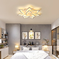 Éclairage 2022 Dernières Moderne Acrylique Fleur Fer Plafonniers Lustre Pour Salon Hall Hôtel Simig Éclairage 2022
