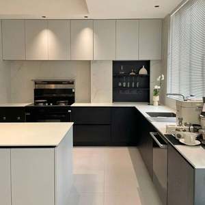 Juego de Muebles de Cocina Modernos a Precio de Fábrica, Gabinete de Cocina Modular Personalizable Hecho en China, Fregadero, Grifo, Bisagras, Accesorios de Madera - Product Image 1