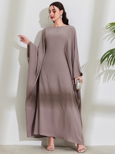 Nuovo elegante abito Abaya da donna manica lunga a pipistrello con cravatta girocollo alla moda elegante abito dal <span class=keywords><strong>mondo</strong></span> del Medio Oriente arabo - Product Image 4