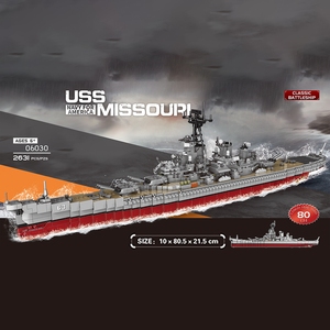 Bộ xếp hình lắp ráp mô hình chiến hạm USS Missouri XINGBAO NEW 06030 2631 chi tiết, thuộc dòng quân sự. - Product Image 5