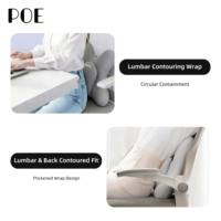 Coussin de soutien lombaire ergonomique en mousse à mémoire de forme double couche, directement de l'usine, pour siège de voiture, soulagement de la pression, logo personnalisé OEM ODM