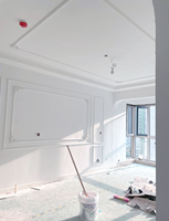 Style moderne décoratif plafond moulage corniche poudre de gypse imperméable à l'eau haute résistance durable écologique longueur de vie personnalisée