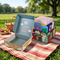 Boîtes d'emballage et d'expédition personnalisées de luxe en carton ondulé pour sous-vêtements, t-shirts et vêtements, avec logo sur mesure