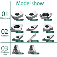 Outil de tournage CNC en carbure Hongyi DNMG110402 DNMG110404, inserts en diamant PCD pour alliage d'aluminium pour tour CNC