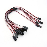 Câble d'extension servo Y FEDI noir sur mesure en gros, 30/60 conducteurs, 10CM 15CM 30CM 100CM, cordon de connexion RC pour JR Futaba