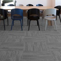 Moquette carrée moderne pour bureau commercial, en nylon jacquard avec support en PVC, 50x50, pour salle de classe, bibliothèque