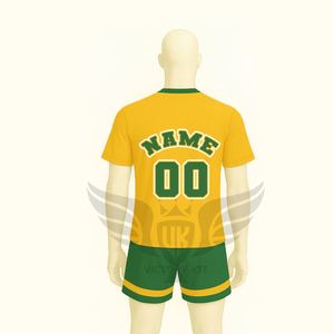 Camiseta de Fútbol Estilo Bandera de Sudáfrica, Personalizable con Nombre y Número, Uniforme de Fútbol Unisex para Aficionados - Product Image 4