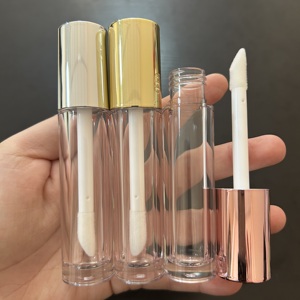 หลอดลิปกลอสแบบกำหนดเองของ ISMAN ขนาด 10 มล. พร้อมแปรงหัวใหญ่ สีใส โรสโกลด์ เงิน บรรจุภัณฑ์ลิปกลอสเปล่า ขวดบรรจุลิปออยล์ - Product Image 1