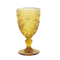 Reliëf Vintage Glazen Beker Effen Veelkleurige Geperste Glans Patroon Wijn Duurzaam Stijlvol Milieuvriendelijk Machinaal Gemaakt Feest