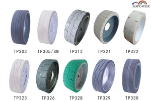 Neumáticos de China a precio de fábrica, número de pieza Genie 105454 381X127 15X5 355/55D625, neumático de caucho macizo sin marcas para elevadores de brazo y elevadores de tijera - Product Image 6