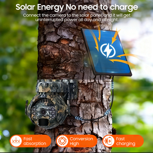 Ubox 3Mp 940nm 彩色夜视户外隐藏式 4G 网络智能无线太阳能电池供电安全 PTZ 闭路电视摄像系统 - Product Image 2