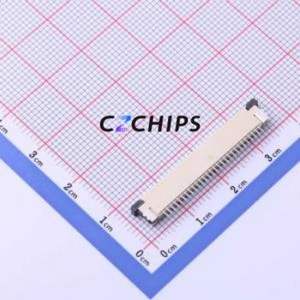 FC10-S28DCT-00 FFC/FPC Connector SMD,P=1mm,Horizontal Mount Connector Drawer Type Bottom Contact 28P 1mm - Product Image 2