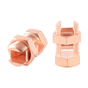 <span class=keywords><strong>SUNJ</strong></span> haute qualité T/J série TJ-16 laiton/cuivre connecteur de boulon fendu ligne robinet pince 16mm2 fabrication en gros - Product Image 5