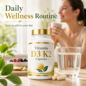 Cápsulas de Vitamina D3 K2, Suplemento Vegano para Huesos Fuertes - Product Image 4
