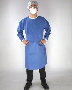 Factory wholesale SMS disposable cheap isolation gown of protect against germs in hospital