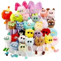 Pendentif Peluche Dessin Animé Jouet Anti-Stress à Presser pour Enfants, Porte-clés, Breloque de Sac, Cadeau Décoratif en Fibre de Polyester de Chine