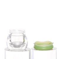 10g en gros pot de miel coloré forme Unique bouchon à vis acrylique Double couche cosmétique pot de crème personnalisé