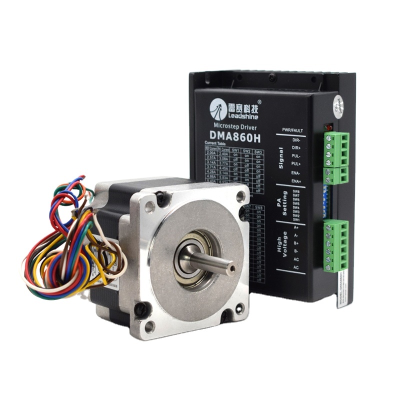 Leadshine NEMA34 2 Фаза AC18-80V шаговый погонщика DMA860H 7.2A + 86HS серии 4,5 7 8,5 12N.M диаметр вала 12,7 мм