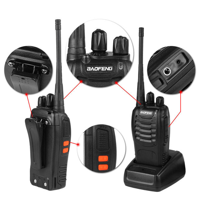 Cheapest Baofeng BF-888S Walkie Talkie Traditional Radio BF888s 5W 16 Channel UHF 400-470MHz BF 888S