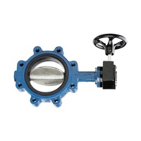 Válvula de Mariposa Tipo Lug de Bajo Precio, Cuerpo de CI/DI/SS304, Sello de PTFE/EPDM/NBR, Operación Manual/por Engranaje, Estándar DIN/JIS/BS
