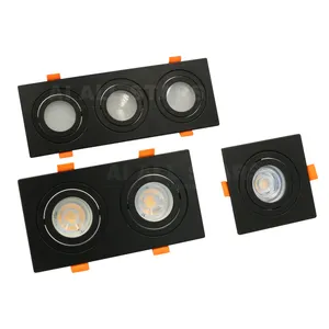 Competitive Price Round Recessed Downlight Gu10 Lamps Mr16 Recessed 5w Led Spot Light Home Indoor Square Down Light