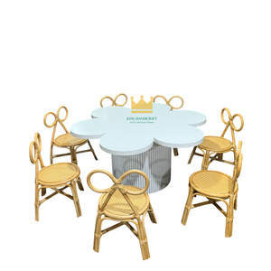 Silla Infantil de Ratán Hecha a Mano, Moderna y Duradera, Muebles Infantiles de Mimbre Natural para Decoración de Eventos, Fiestas de Cumpleaños y Hoteles - Product Image 3