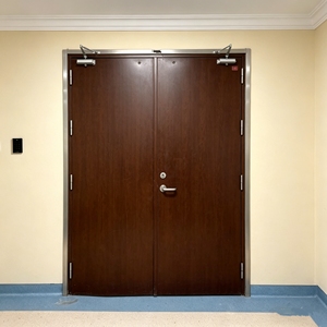 <span class=keywords><strong>Porte</strong></span> en acier inoxydable résistante au feu pendant 90 minutes, conception personnalisée CAD, finition intérieure pour centres commerciaux, hôpitaux, écoles, ateliers - Product Image 3