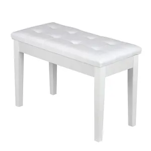 Hot Sales High Quality Wooden <strong>Piano</strong> Chair <strong>with</strong> <strong>Storage</strong> Space Thickened Soft Leather Cushion <strong>Piano</strong> <strong>Stool</strong> - Product Image 1