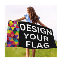 Banderas Colgantes Personalizadas de 3x5 Pies con Diseño Ecológico Impreso Digitalmente para Decoración de Bodas, Fiestas y Celebraciones de Aniversario