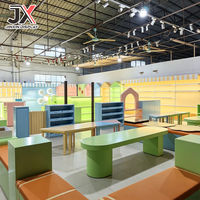 Solution de mobilier sur mesure pour magasin d'enfants : comptoir de vente au détail pastel, étagère d'affichage LED, présentoir pour boutique de jouets et kiosque de centre commercial