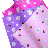 Kertas Kado Anti Air Motif Lebah Bunga Matahari Lucu untuk Liburan Anak, Kertas Kerajinan untuk Dekorasi Hadiah
