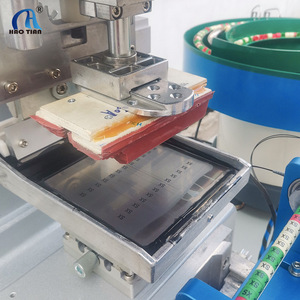 Haotian Pad <b>Printing</b> <b>Machine</b> P-150S1C Monochrome Ink Pneumatic Drive For Plastic Labels Etching - Product Image 3