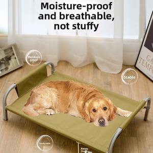 Hot Sale Wholesale Manufacturer Durable Steel Frame Raised Wrought Iron Pet Dog <b>Bed</b> Elevated - Product Image 2